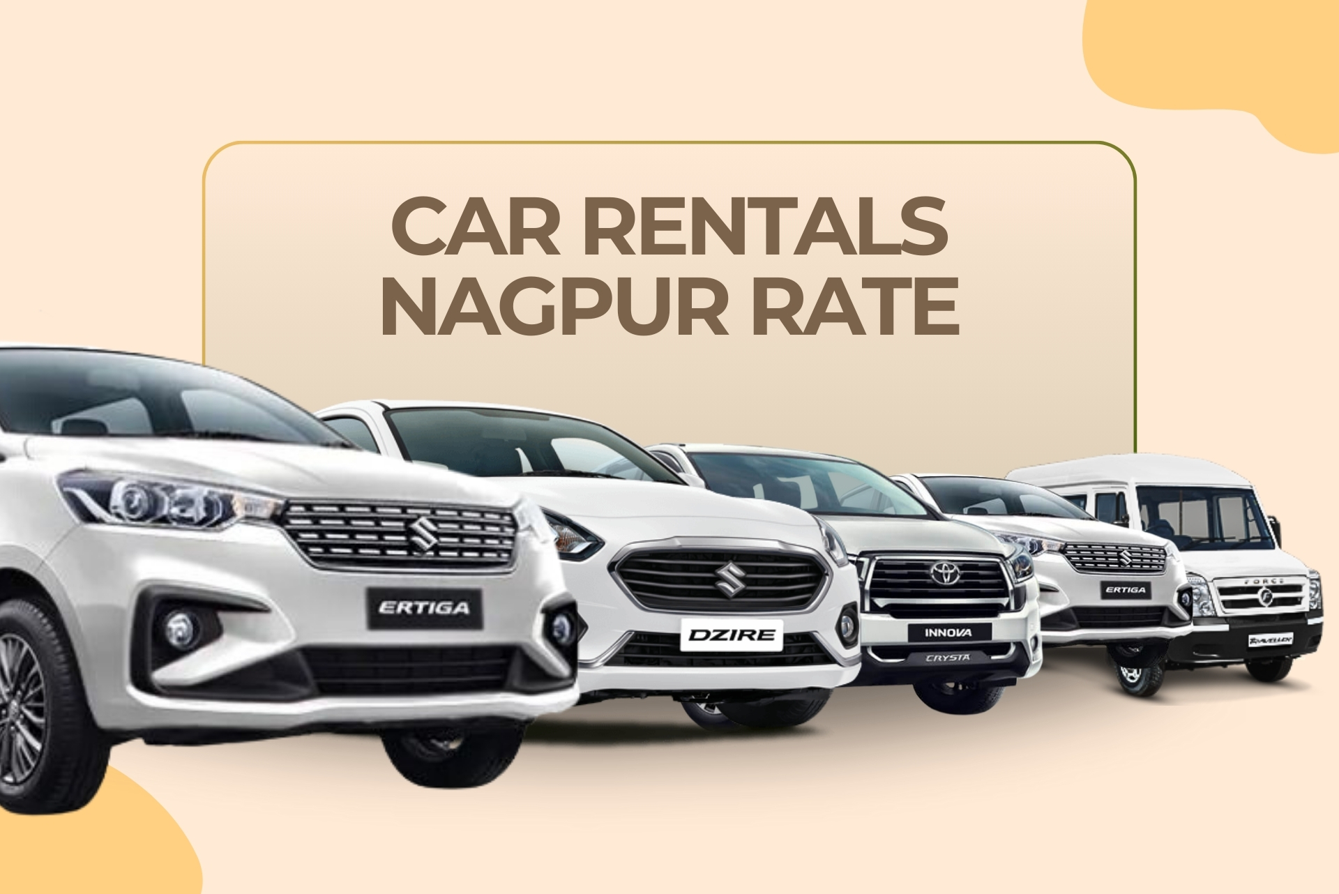 Car Rental Nagpur Rates